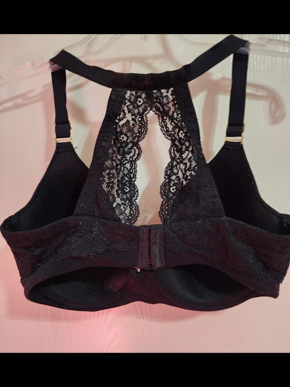 Soma Black Lace-Back T-Shirt Bra 34DDD - Picture 2 of 4